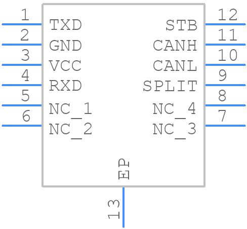 HVDA1040AQDSJRQ1 - Texas Instruments - PCB symbol