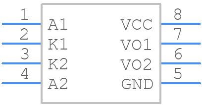 PS9822-2-L-AX - Renesas Electronics - PCB symbol