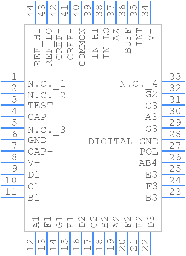 MAX139CMH+D - Analog Devices - PCB symbol