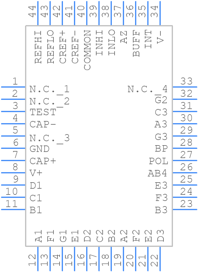 MAX140CMH+D - Analog Devices - PCB symbol