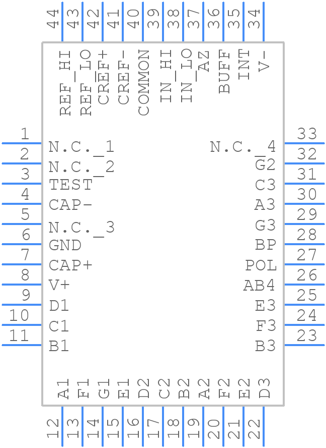 MAX138CMH+D - Analog Devices - PCB symbol