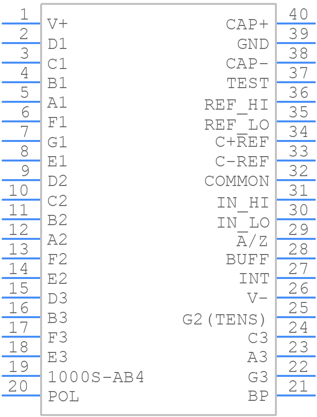 MAX138CPL+ - Analog Devices - PCB symbol