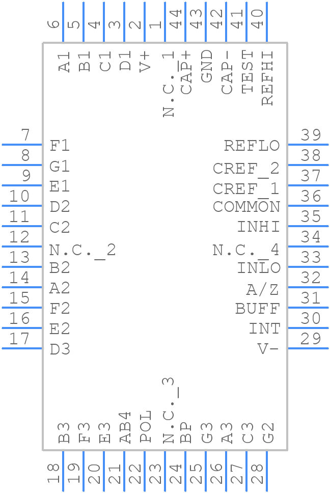 MAX139CQH+D - Analog Devices - PCB symbol