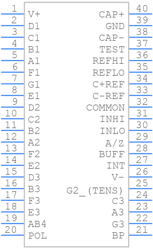 MAX139CPL-2 - Analog Devices - PCB symbol