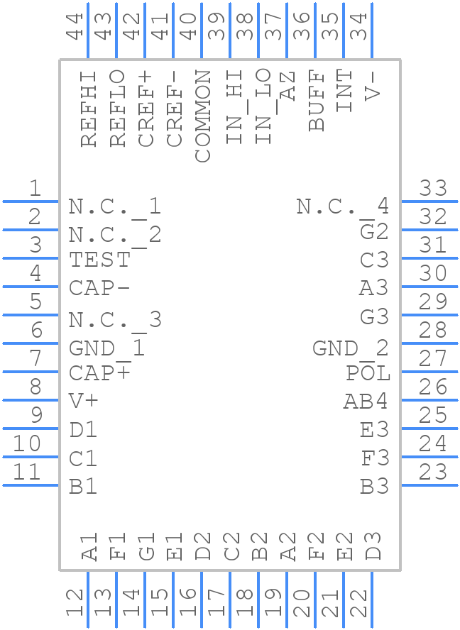 MAX139CMH+ - Analog Devices - PCB symbol