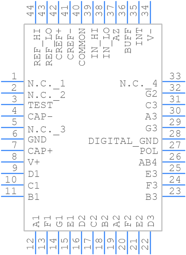 MAX139CMH+T - Analog Devices - PCB symbol