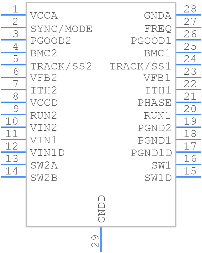 LTC3546EFE#TRPBF - Analog Devices - PCB symbol