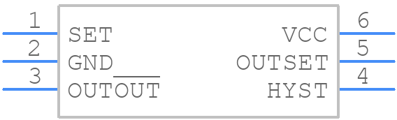MAX6510HAUT+T - Analog Devices - PCB symbol