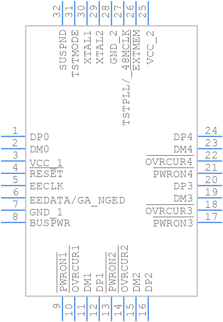 TUSB2046BVFR - Texas Instruments - PCB symbol