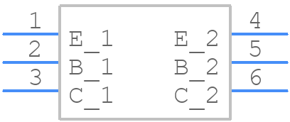 NST3946DP6T5G - onsemi - PCB symbol