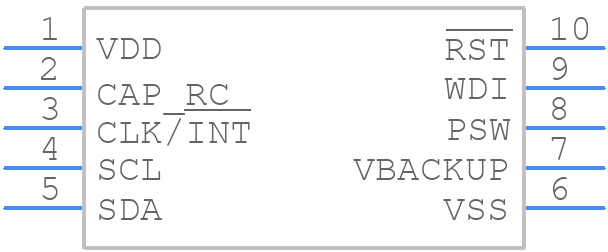 AB-RTCMC-32.768KHZ-IBO5-S3-T - ABRACON - PCB symbol