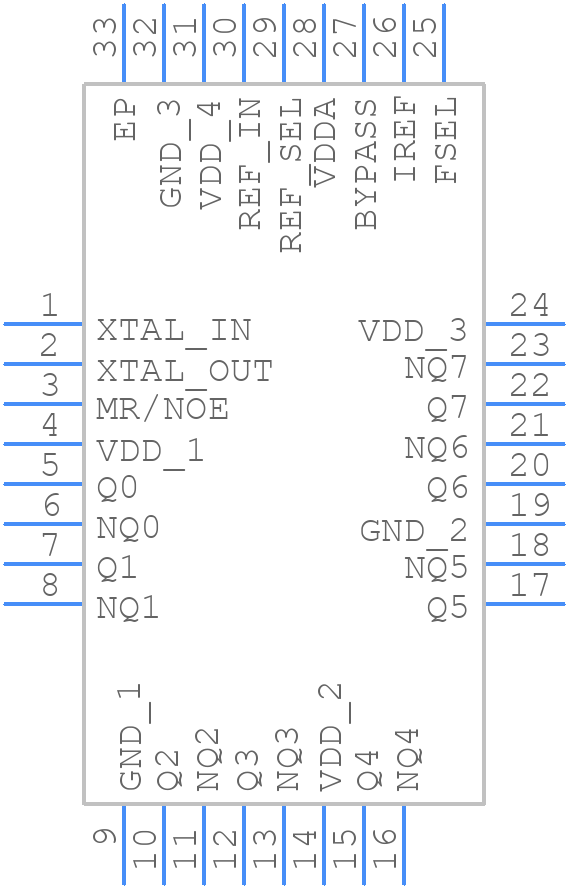 841608AKILFT - Renesas Electronics - PCB symbol