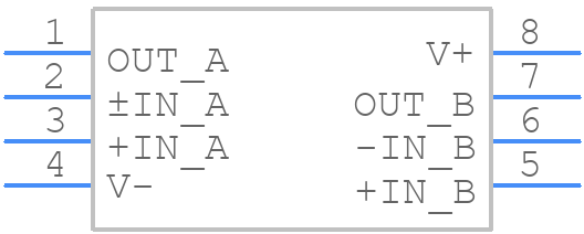 OPA2626IDGKR - Texas Instruments - PCB symbol