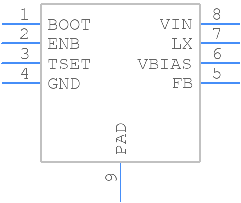 A8498SLJTR-T - Allegro Microsystems - PCB symbol