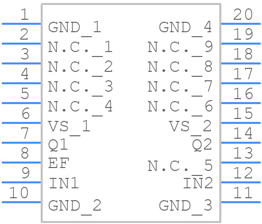 TLE5206-2GP - Infineon - PCB symbol