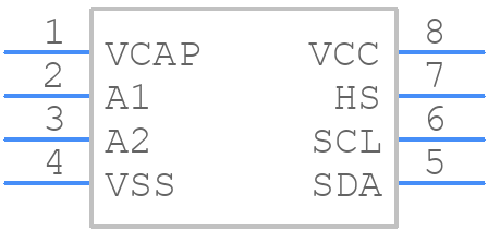 47L16-E/SN - Microchip - PCB symbol