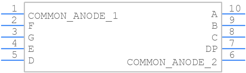 HDSP-C3E1 - Avago Technologies - PCB symbol