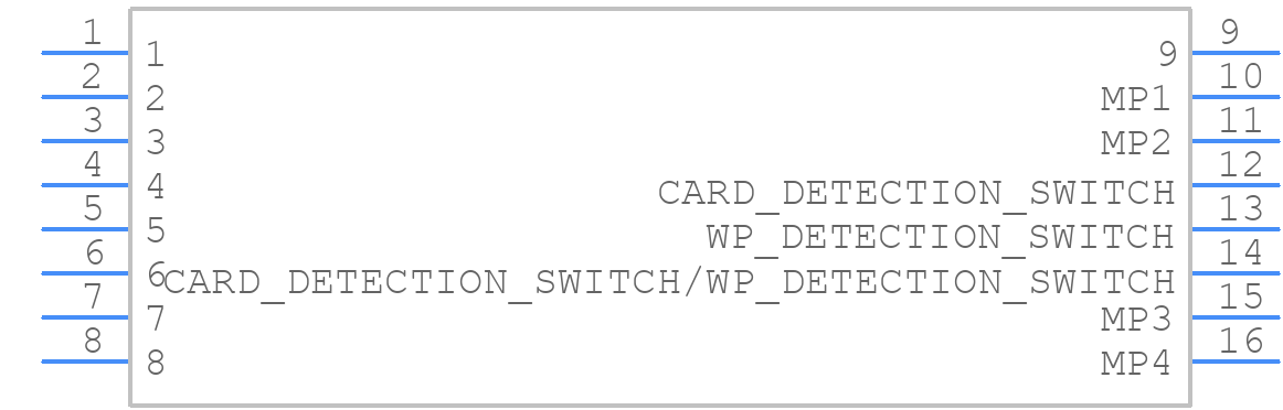 DM1AA-SF-PEJ(82) - Hirose - PCB symbol