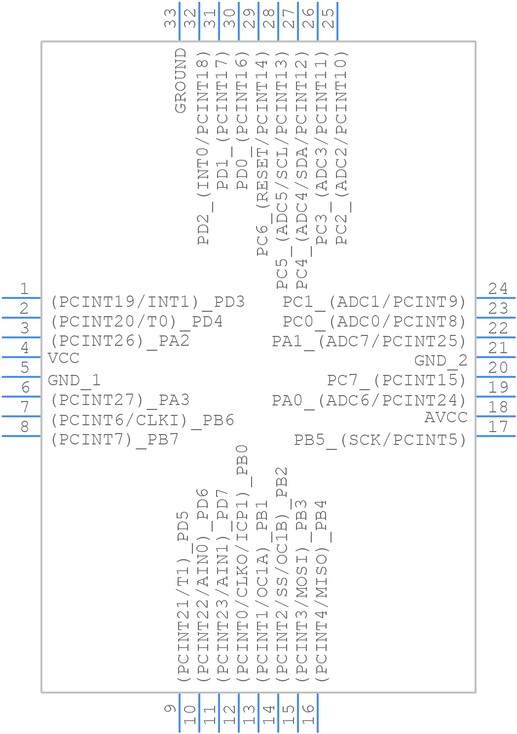 ATTINY88-MUR - Microchip - PCB symbol