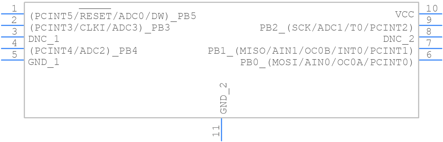 ATTINY13-20MMU - Microchip - PCB symbol