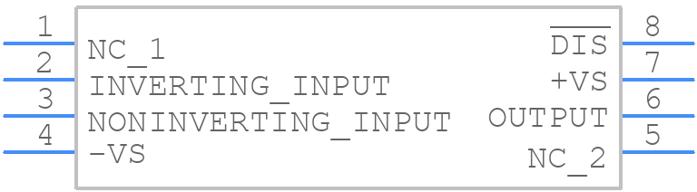 OPA847IDRG4 - Texas Instruments - PCB symbol