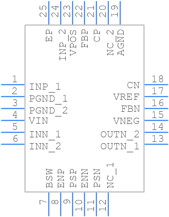 TPS65131RGETG4 - Texas Instruments - PCB symbol
