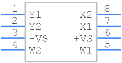 AD834ARZ - Analog Devices - PCB symbol
