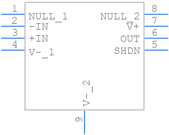 LT6010CDD#PBF - Analog Devices - PCB symbol