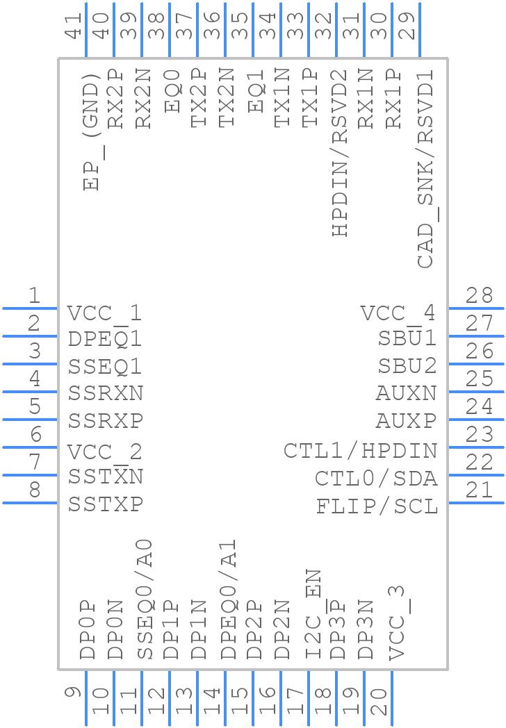 TUSB1046-DCIRNQT - Texas Instruments - PCB symbol