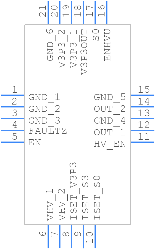 TPS22981RGPR - Texas Instruments - PCB symbol