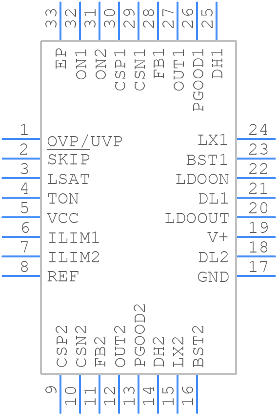 MAX1540AETJ+ - Analog Devices - PCB symbol