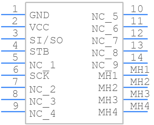M0216SD-162SDAR2-1 - Newhaven Display - PCB symbol