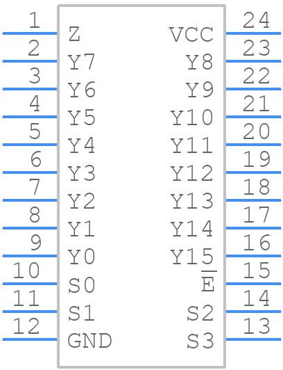 74HCT4067PW,112 - Nexperia - PCB symbol