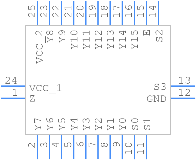 74HCT4067BQ,118 - Nexperia - PCB symbol