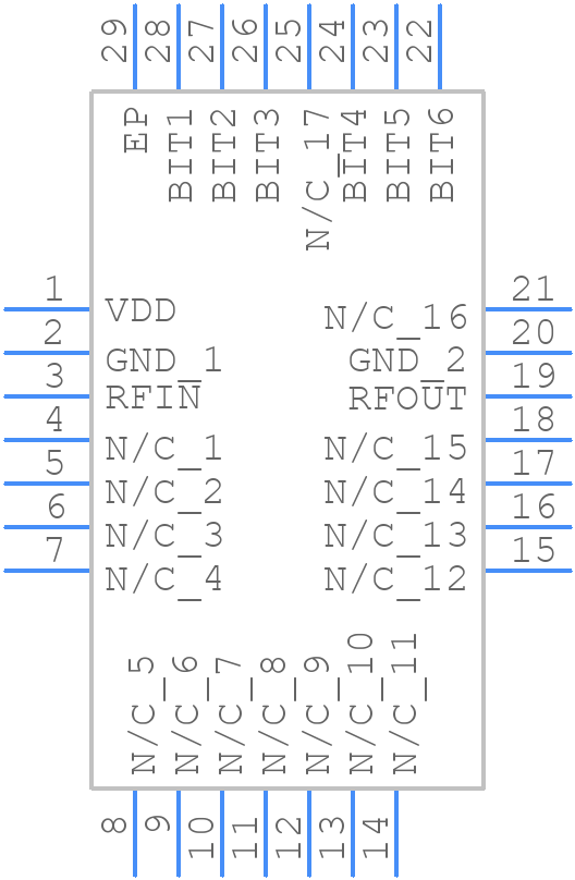 HMC936ALP6E - Analog Devices - PCB symbol