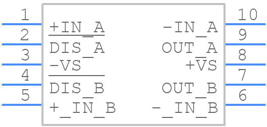 OPA2889IDGSR - Texas Instruments - PCB symbol