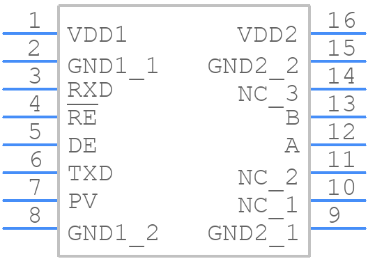ADM2483BRW - Analog Devices - PCB symbol