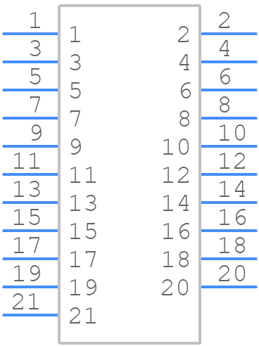 HMTSW-107-07-G-T-240 - SAMTEC - PCB symbol