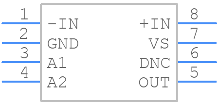 AD8209AWBRMZ - Analog Devices - PCB symbol