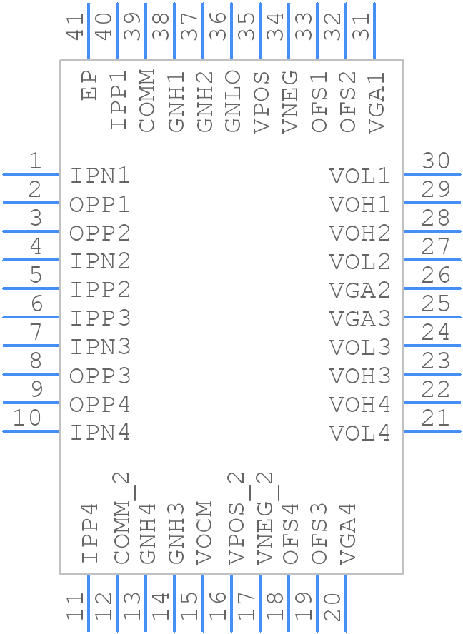 AD8264ACPZ-RL - Analog Devices - PCB symbol