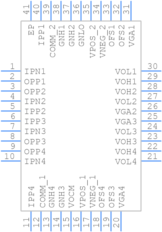 AD8264ACPZ-R7 - Analog Devices - PCB symbol