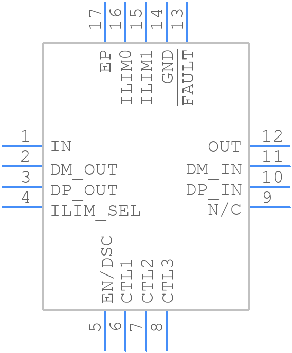 TPS2540RTET - Texas Instruments - PCB symbol