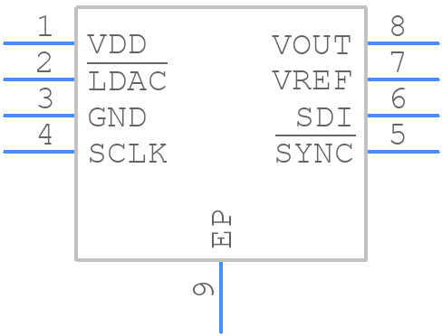 AD5682RBCPZ-RL7 - Analog Devices - PCB symbol