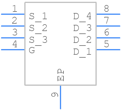 BSZ520N15NS3GATMA1 - Infineon - PCB symbol