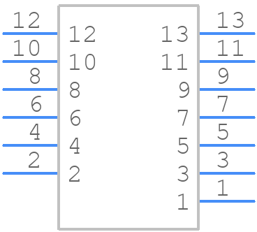 101A10169X - CONEC - PCB symbol