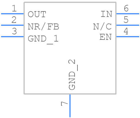 TPS73733DRVR - Texas Instruments - PCB symbol