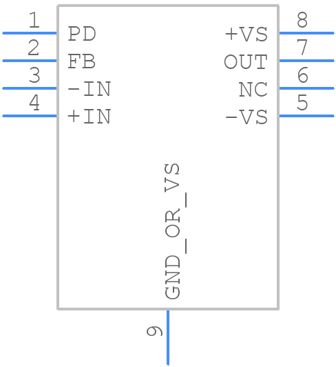 ADA4857-1YCPZ-R7 - Analog Devices - PCB symbol