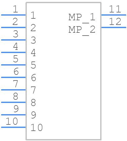 M40-3011046R - Harwin - PCB symbol