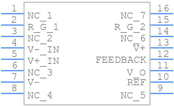 INA111BU - Texas Instruments - PCB symbol