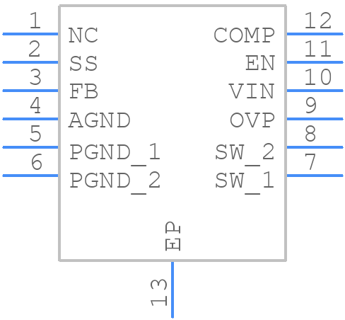 MIC2253-06YML-TR - Microchip - PCB symbol